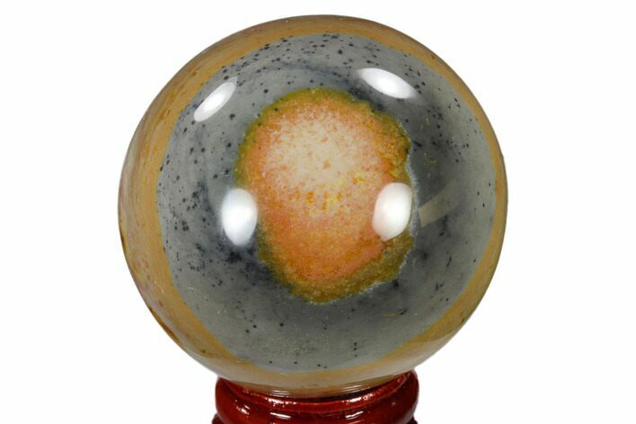 Polished Polychrome Jasper Sphere - Madagascar #118121